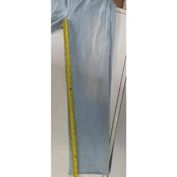 Mother Rambler Zip Ankle Fray in Chill Pill Size 24 - Picture 4 of 9